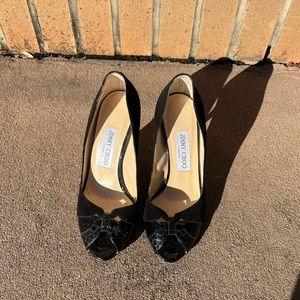 Jimmy Choo Black Suede Heels